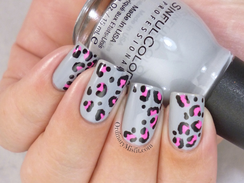 Leopard print nail art 2