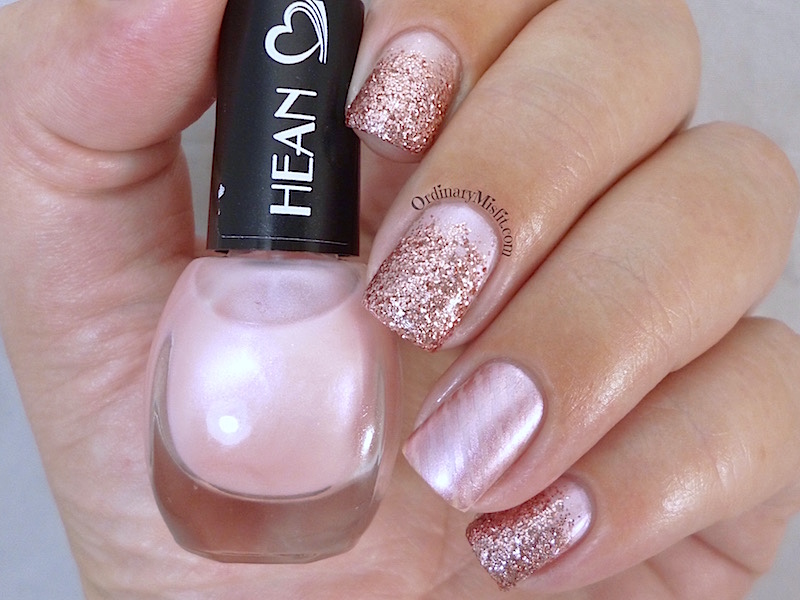Hean I love Hean collection #411 with nail art 3