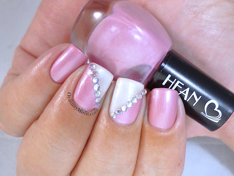 Hean I love Hean collection #412 with nail art 2