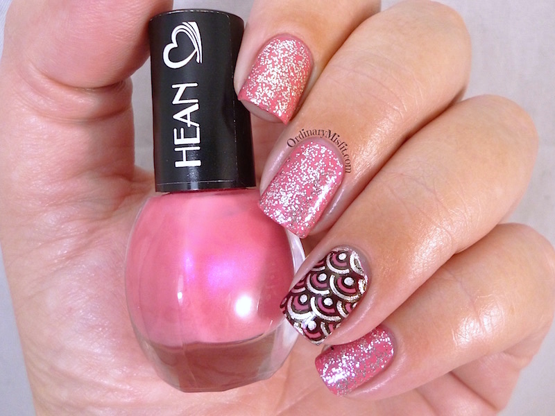 Hean I love Hean collection #807 with nail art 3