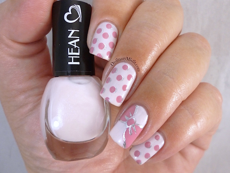 Hean I love Hean collection #404 with nail art 3