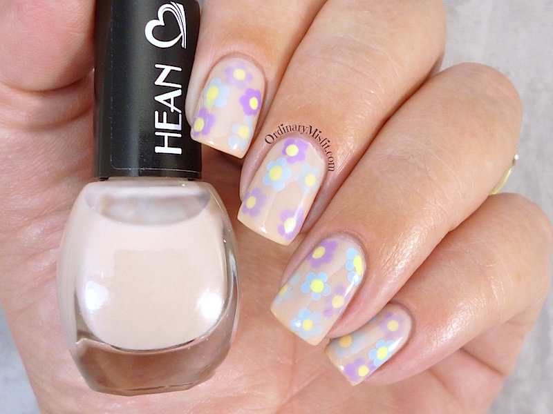 Hean I love Hean collection #407 with nail art 2