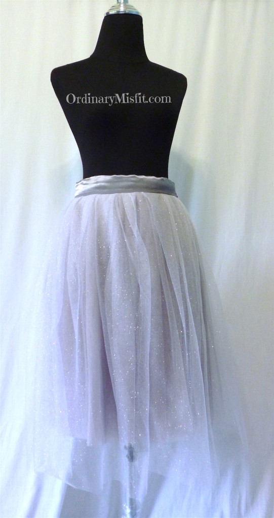 Silver : grey adult tutu front