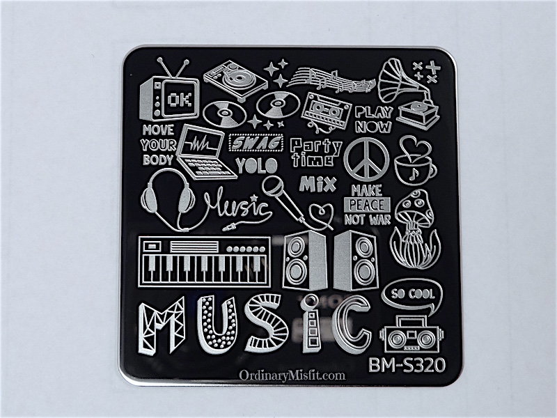 Bundle Monster Musik City stamping plates  BM-S320