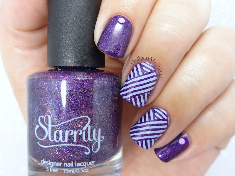 Starrily - Ultraviolet nail art