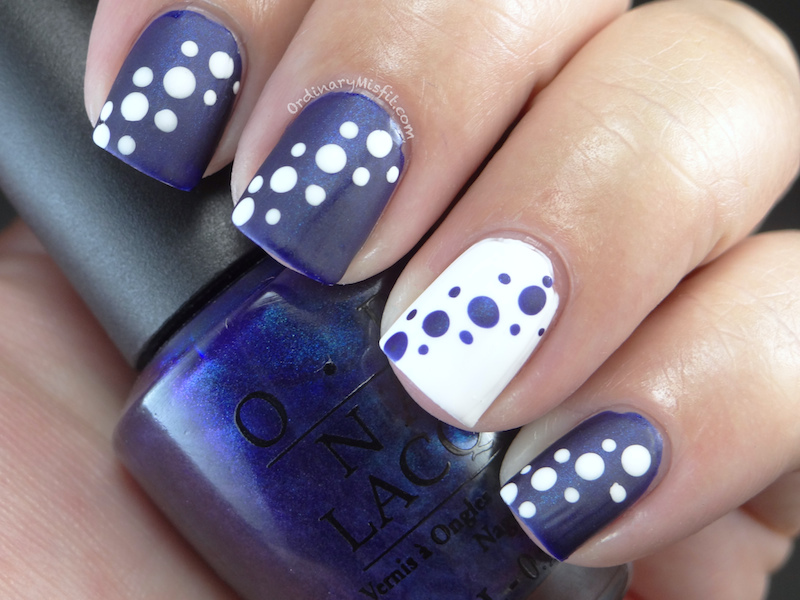 Blue and white dotticure | OrdinaryMisfit