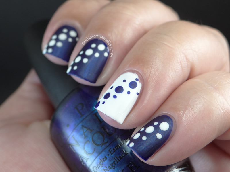 Blue and white dotticure | OrdinaryMisfit
