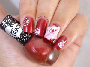 Hean I love Hean collection #424 with nail art