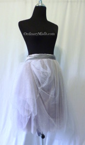Silver : grey adult tutu front pinned