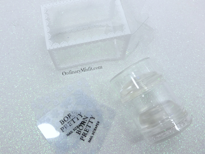 Born Pretty Store Stamper review - Dual XL Clear Jelly Stamper with Rhinestone Cap