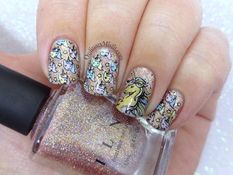 Unicorn power nail art