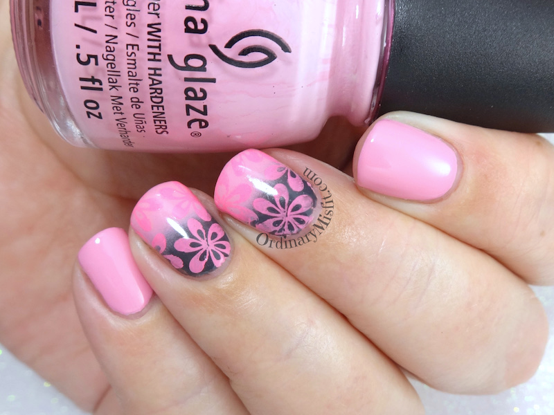52 week nail art challenge - Pink