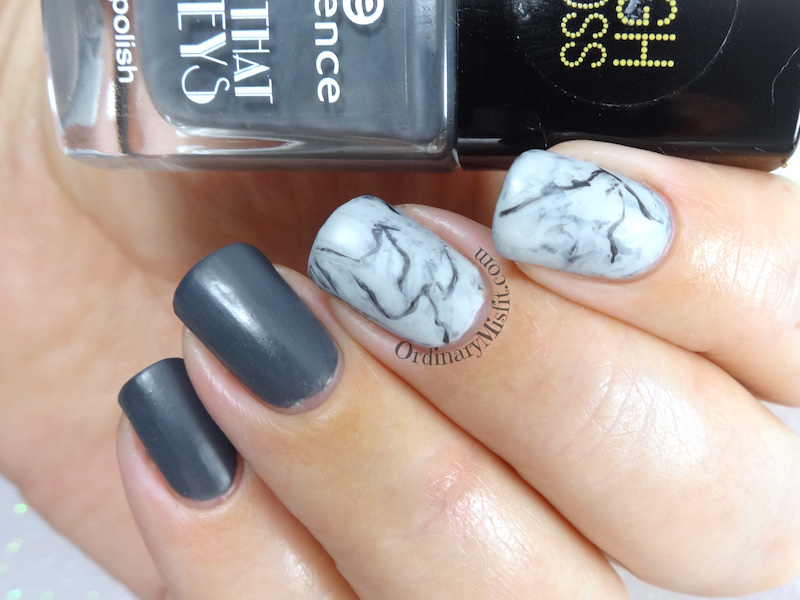 52 week nail art challenge - Grey