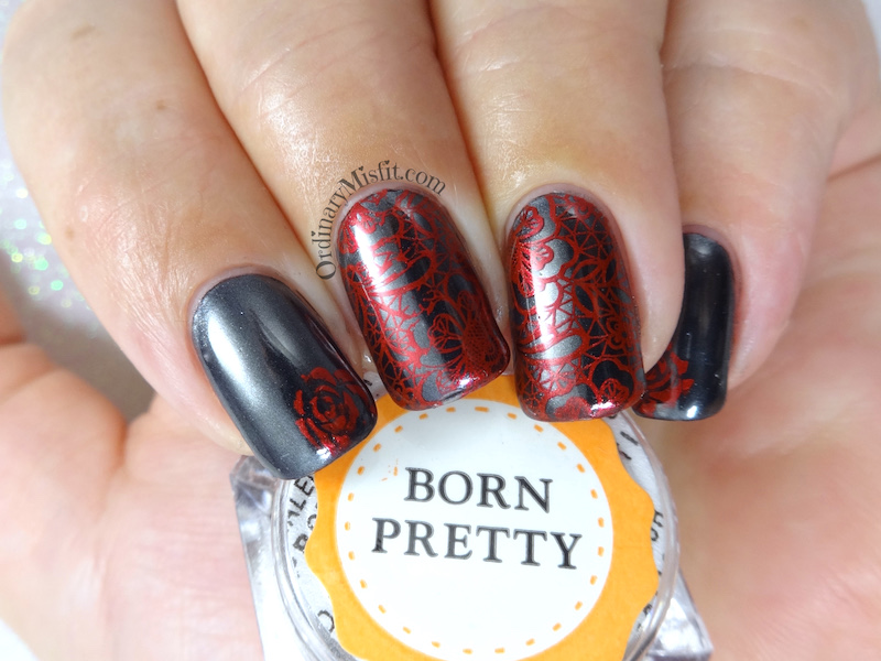 Born Pretty Store Black Chrome pigment powder nail art