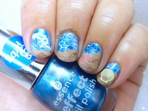 52weekchallenge - Ocean nail art
