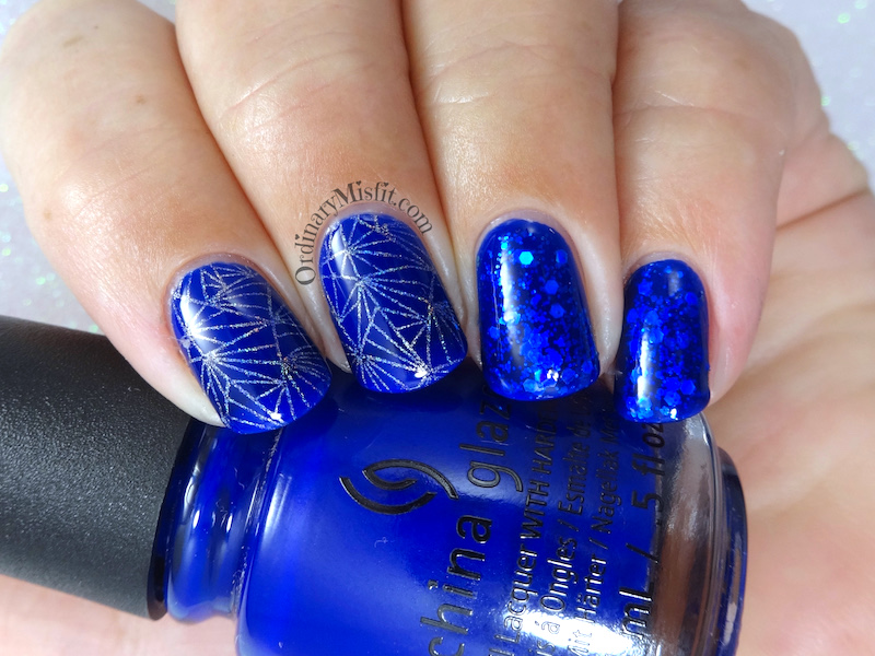 Everything blue nail art