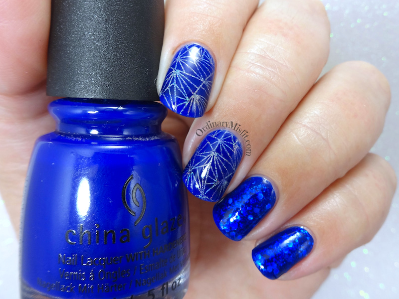 Everything blue nail art