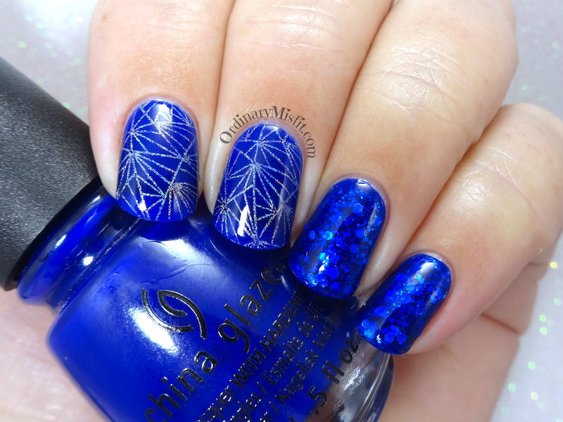 8. Light Blue and Striped Nail Design - wide 4