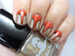 Red stilettos nail art