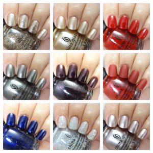 China Glaze Glam Finale collecction collage