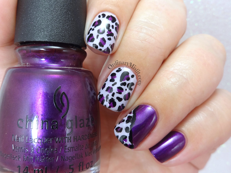 Purple leopard print
