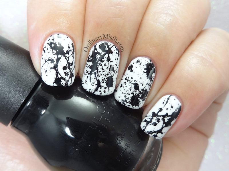 52 week nail art challenge – Week 35: Splatter | OrdinaryMisfit