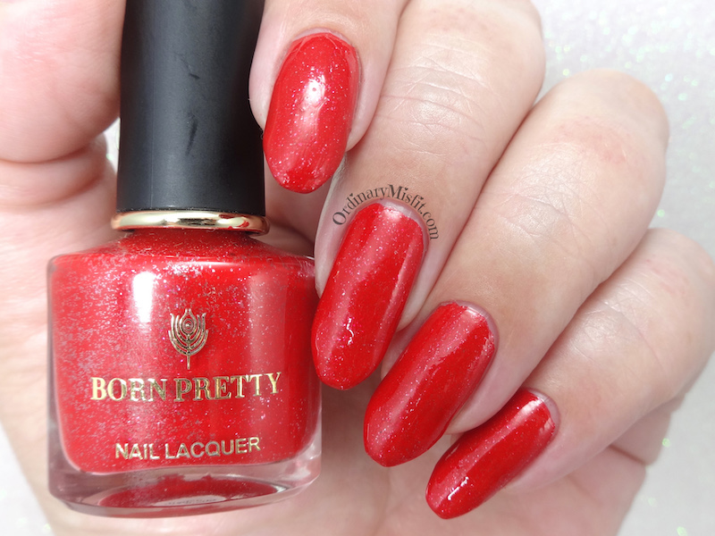 Born Pretty Store review - Peel off nail polish Firebird dance