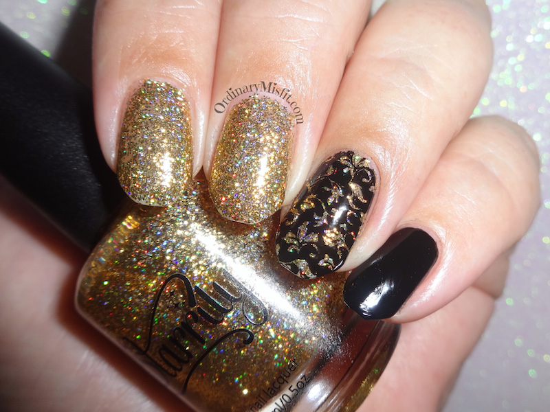 Polished Pretties monthly mani - Thea's choice flash
