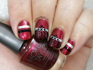 Petal and lace nail art