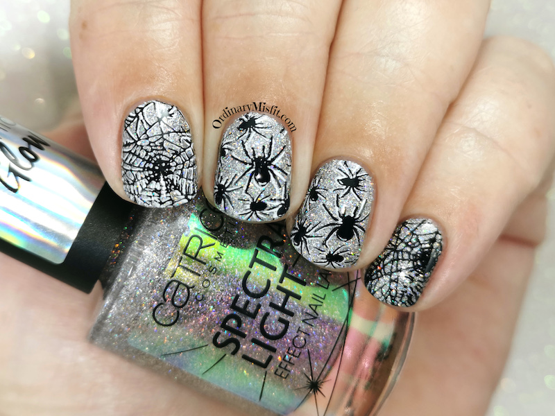 Born pretty store review - Stamping plate Nicole Diary L12 look 2